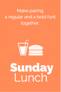 Make pairing a regular and a bold font together