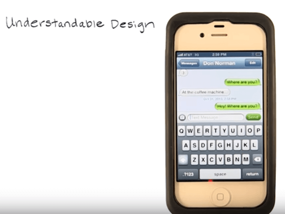 understandable design with iphone device